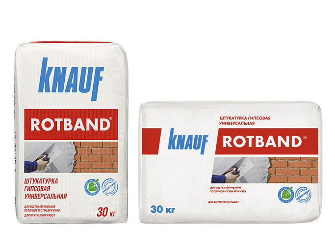 Штукатурка гипсовая универсальная Knauf Ротбанд, 30 кг